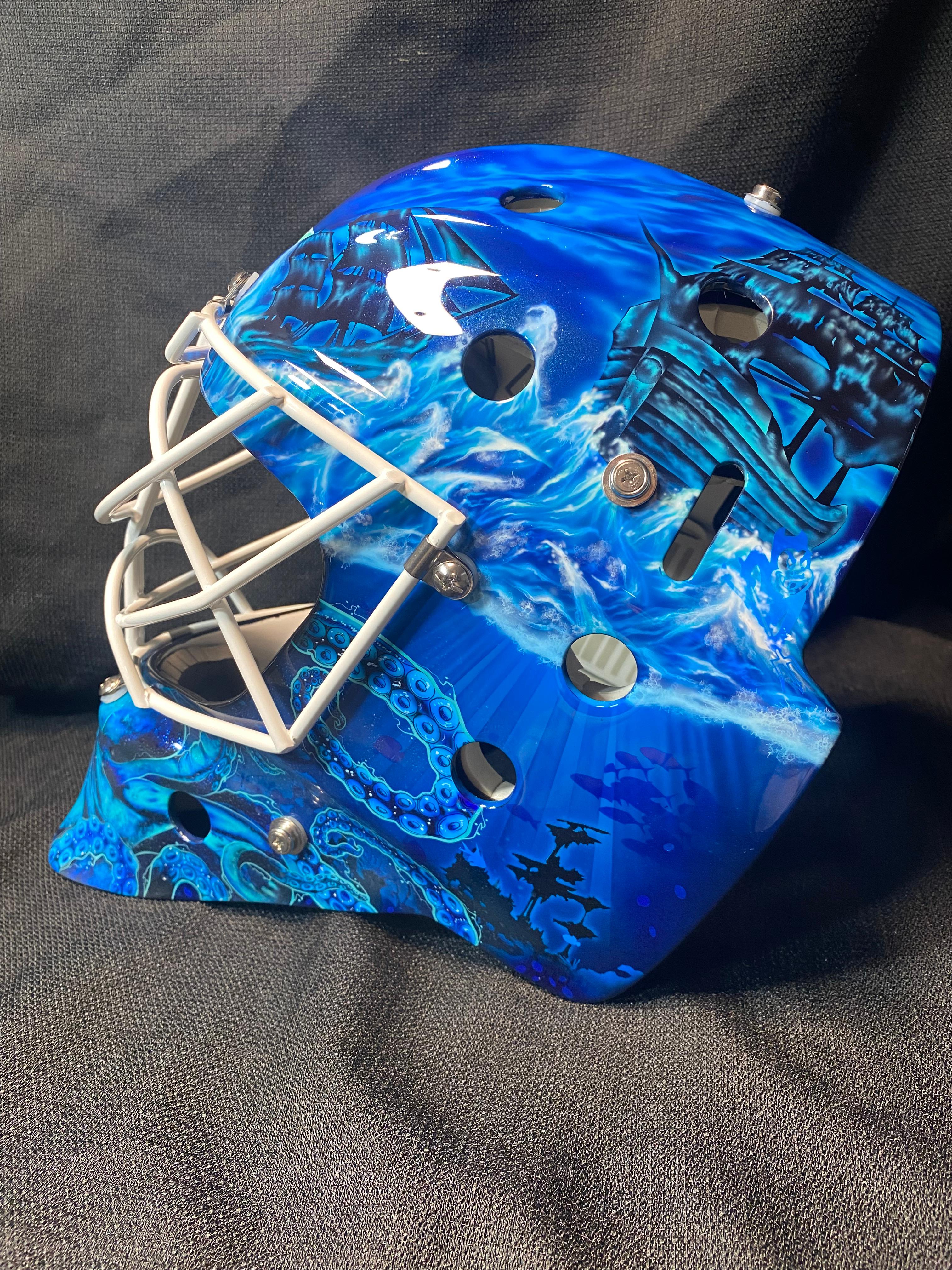 NHL on X: Joey Daccord's (@JDac35) new mask for the 2022-23