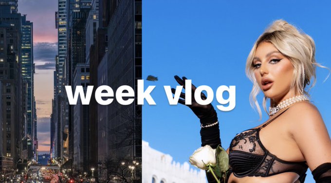 Week in my life vlog is live 🤍 https://t.co/4EYeftNgzG