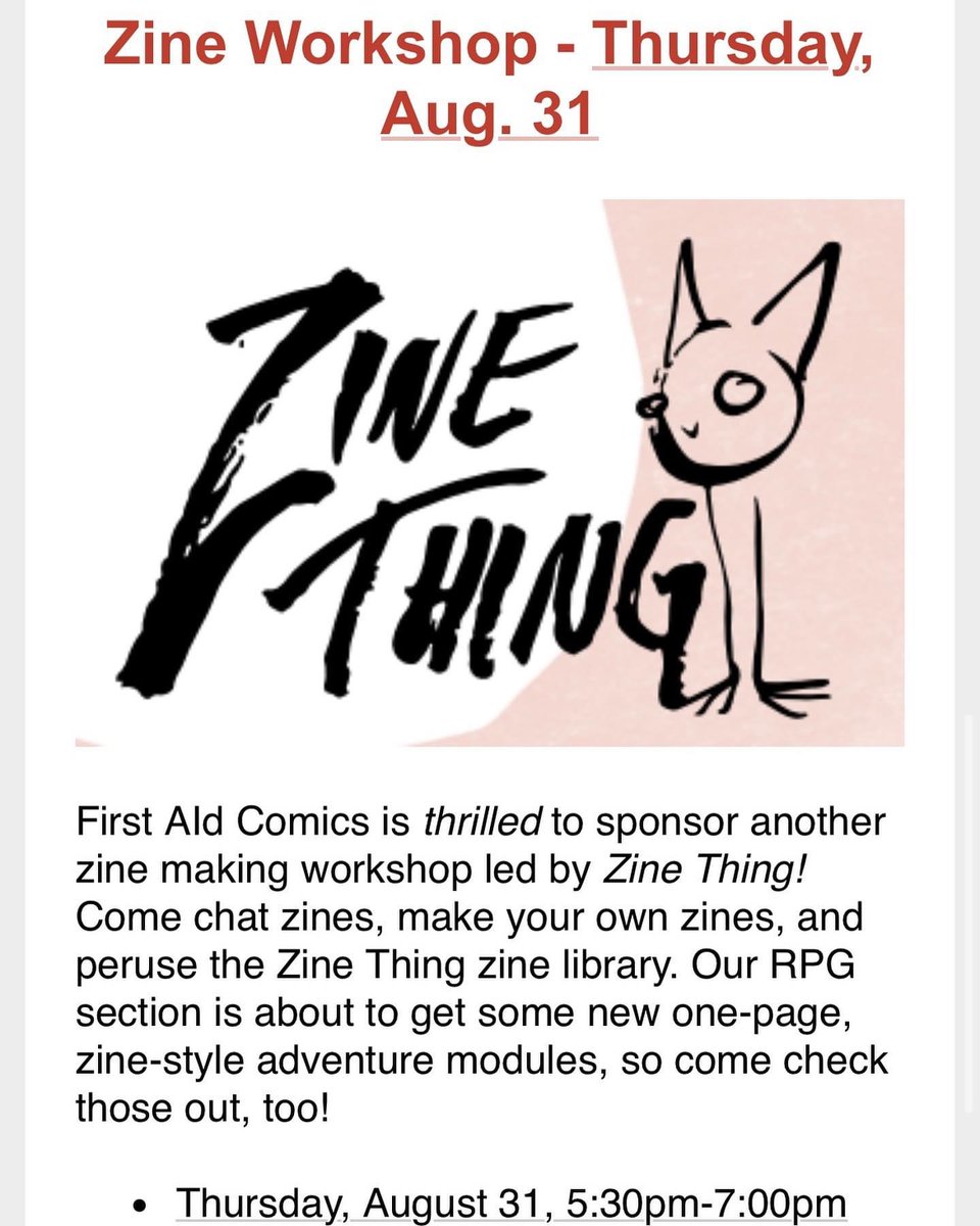 DHPChicago's tweet image. Happening to at 5:30p! @FIRSTAIDCOMICS