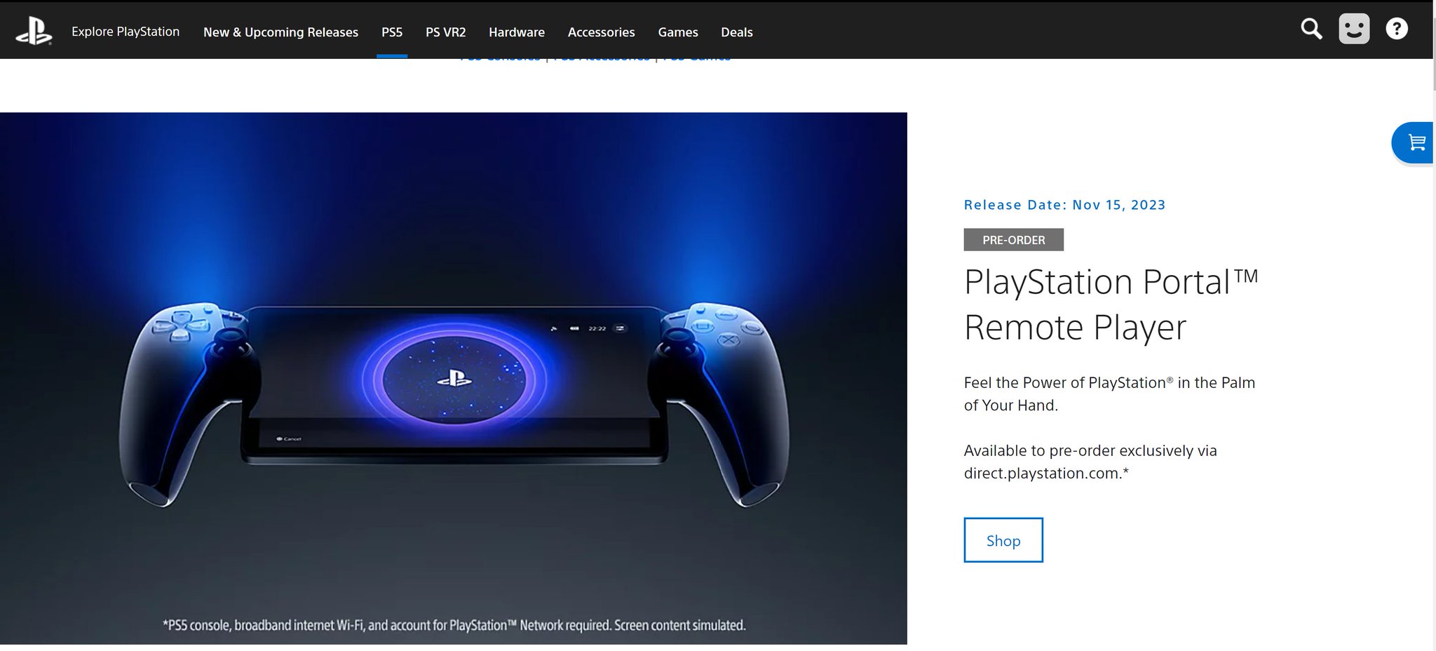 PlayStation Portal Remote Player available for preorder