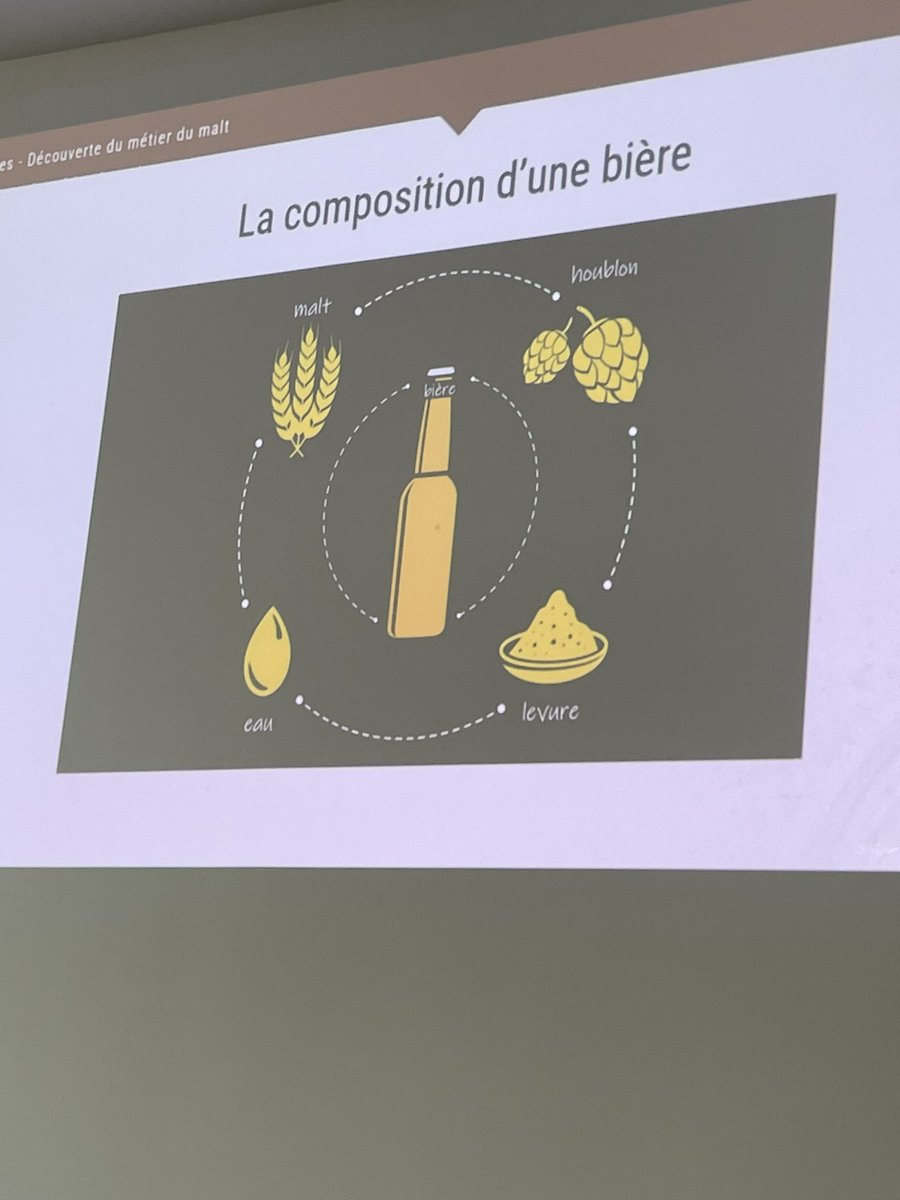 SAFThinkTank's tweet photo. Présentation pédagogique de @ColinPetitlodi1 🙏de @GroupeSoufflet sur la production et la commercialisation du malt d’orge, de la terre 🌾 à la bouteille 🍻 … https://t.co/8POYgU11xJ