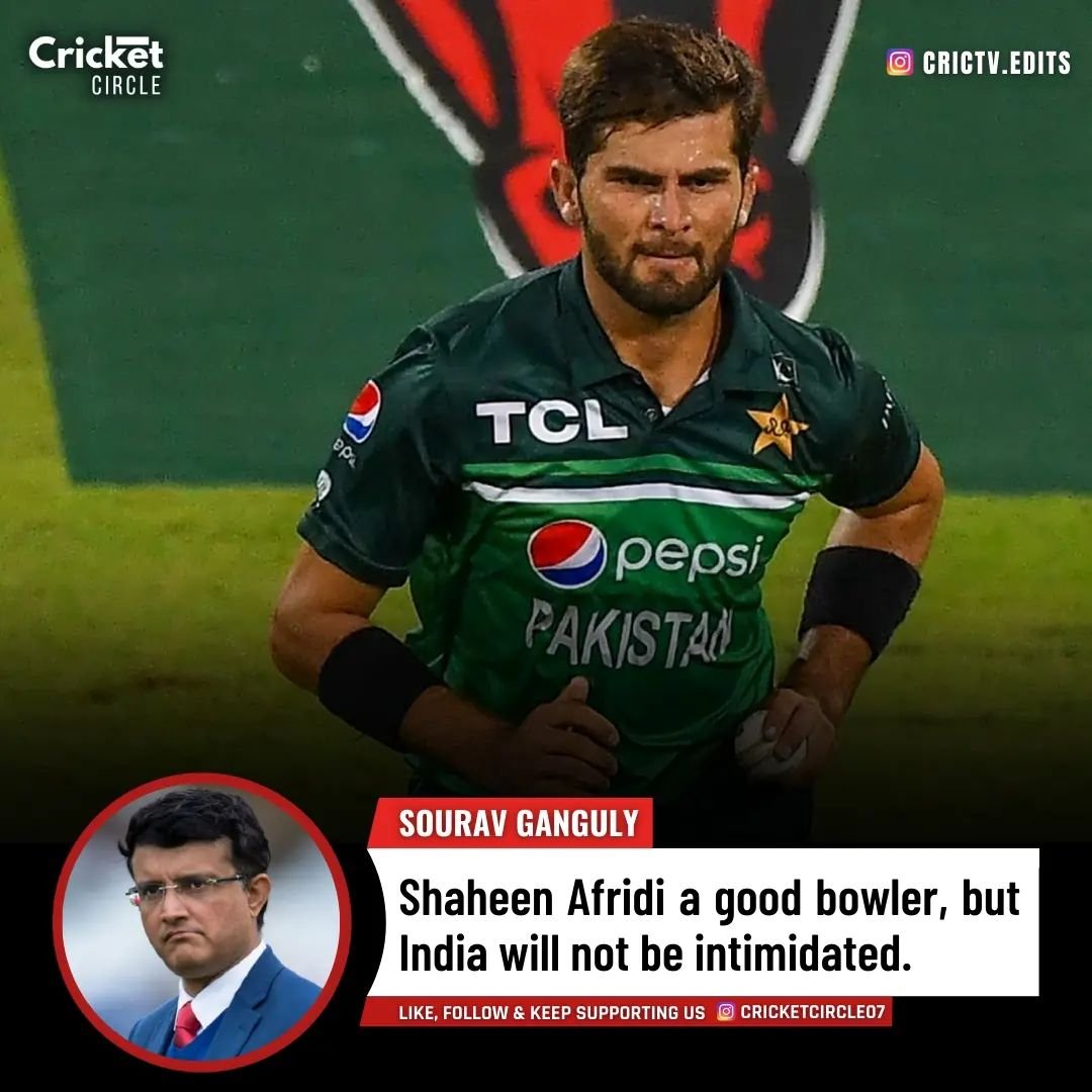 Do you agree with #SouravGanguly 💭

Should Indian batters play safely or attackingly against #ShahidAfridi 🤔

#INDvPAK #AsiaCup2023 #Cricketgram #cricketforlife #cricketcircle07 #CricTV #cricketnews #cricketupdates
#CricketTwitter