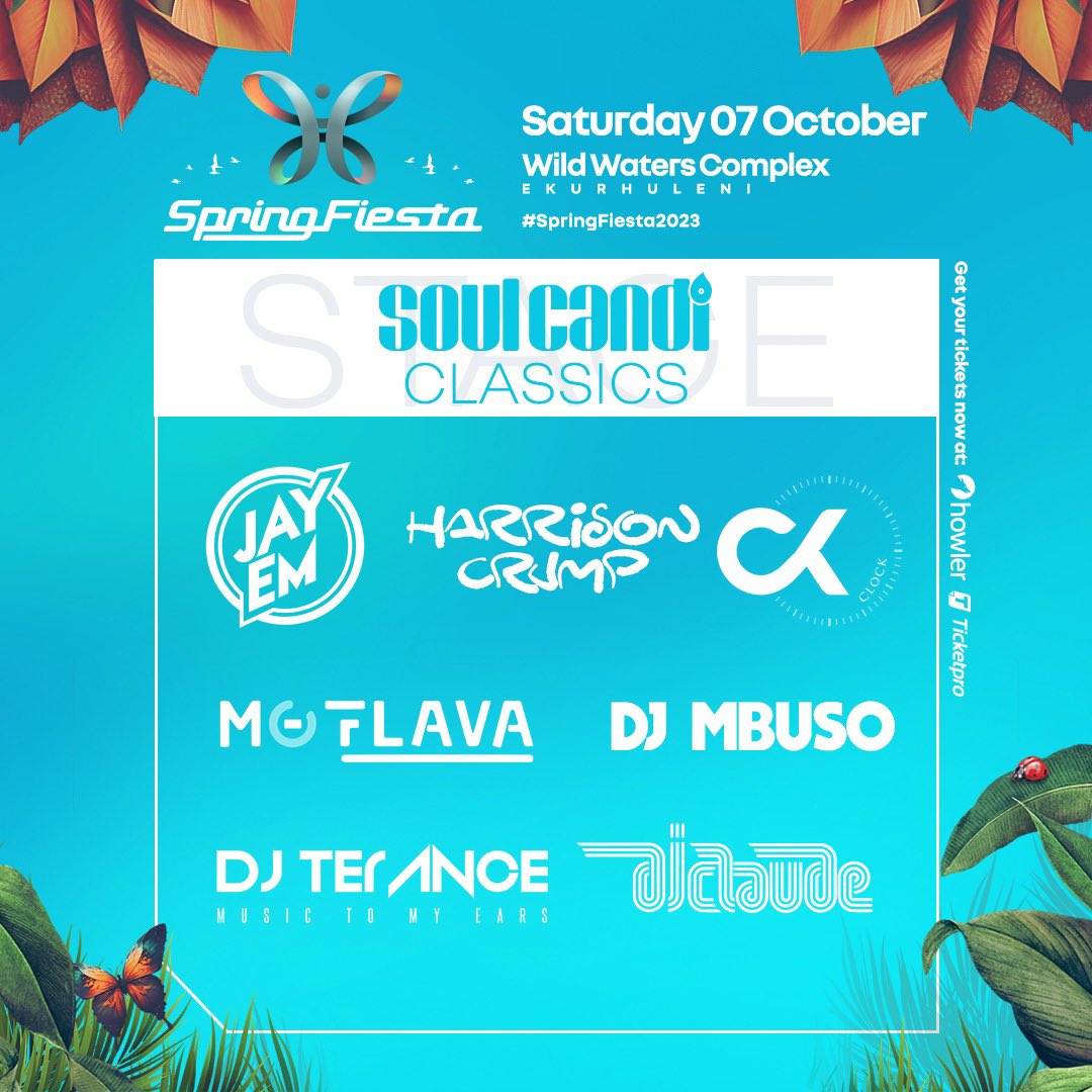 SpringFiestaSA's tweet photo. 🦋 Just when you thought we were done...
We're proud to announce the @soulcandi Classics Floor at #SpringFiesta2023 🔊 All your favourite records. One stage. Are you ready?! ⚡️#SF23 https://t.co/zG3kkJhJrF