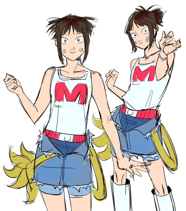 the girls are complete!! i want 2 render them aaaa 