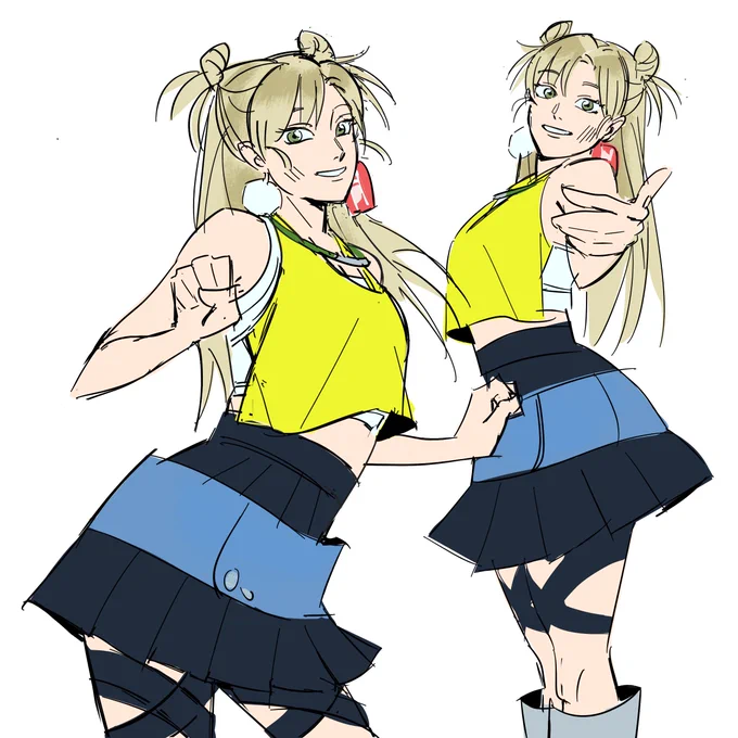 the girls are complete!! i want 2 render them aaaa 