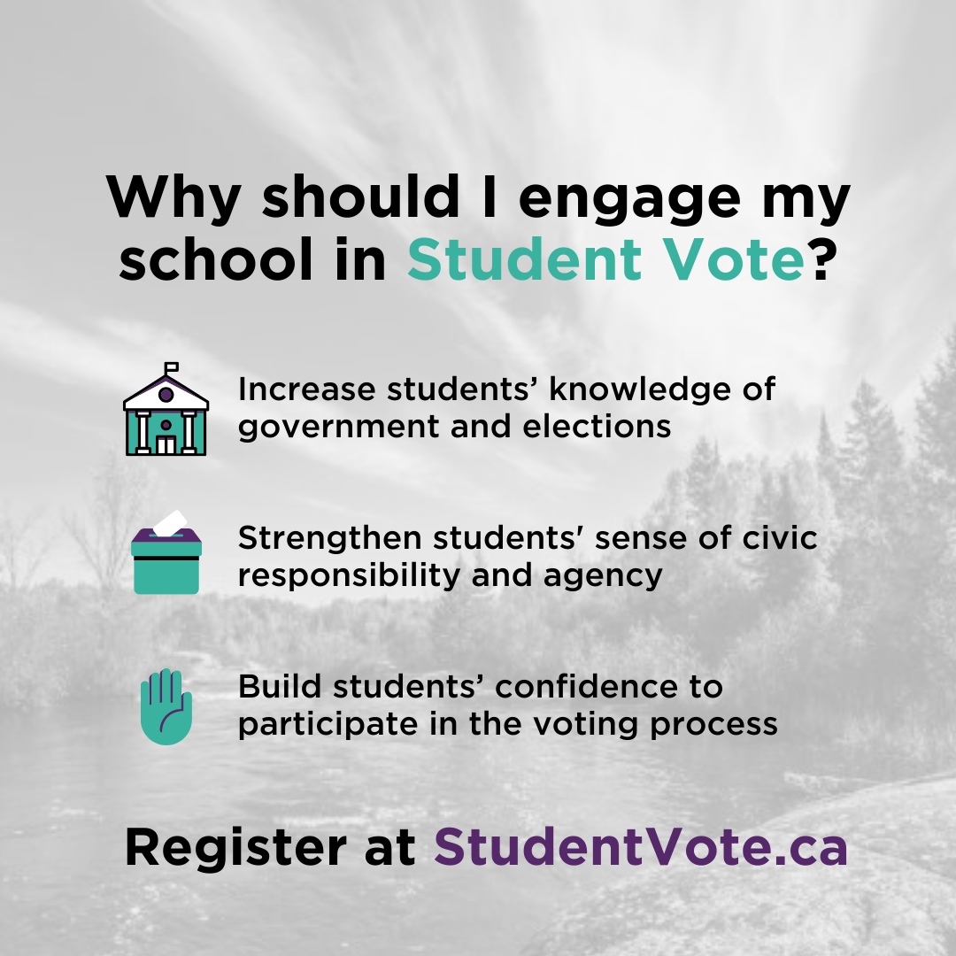 CIVIX_Canada's tweet photo. Manitoba teachers! π
As the new school year begins, don't forget to register for Student Vote to let your students have their say in the Oct. 3 election!
More details and registration at https://t.co/fnunsCeMro
#mbelxn43 #mbelxn2023 #mbvotes #mbpoli #StudentVoteMB #mbed https://t.co/v5nr6AS8LK