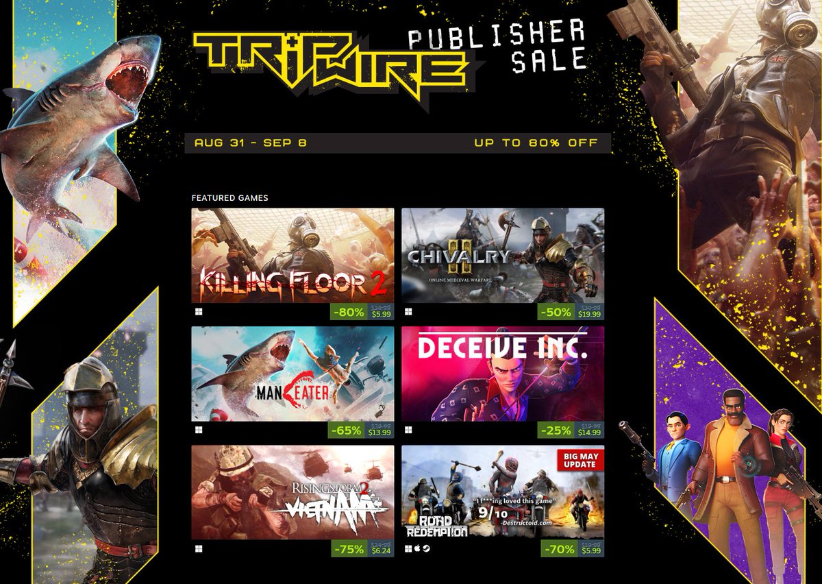 Wario64's tweet photo. Tripwire sale on Steam https://t.co/byo2yshqZ0 https://t.co/4Xf9ZJObpw