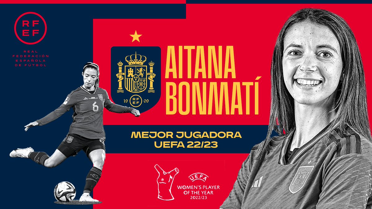 🎊 ¡¡𝐌𝐮𝐜𝐡𝐚𝐬 𝐟𝐞𝐥𝐢𝐜𝐢𝐝𝐚𝐝𝐞𝐬!!

🔝 <a href="/AitanaBonmati/">Aitana Bonmatí Conca</a> es galardonada como mejor jugadora del año de la <a href="/UEFA/">UEFA</a> 

🏆 La internacional española ha conquistado este galardón tras una gran temporada con el FC Barcelona y con la <a href="/SEFutbolFem/">Selección Española Femenina de Fútbol</a> 

🔗 bit.ly/Aitana3108