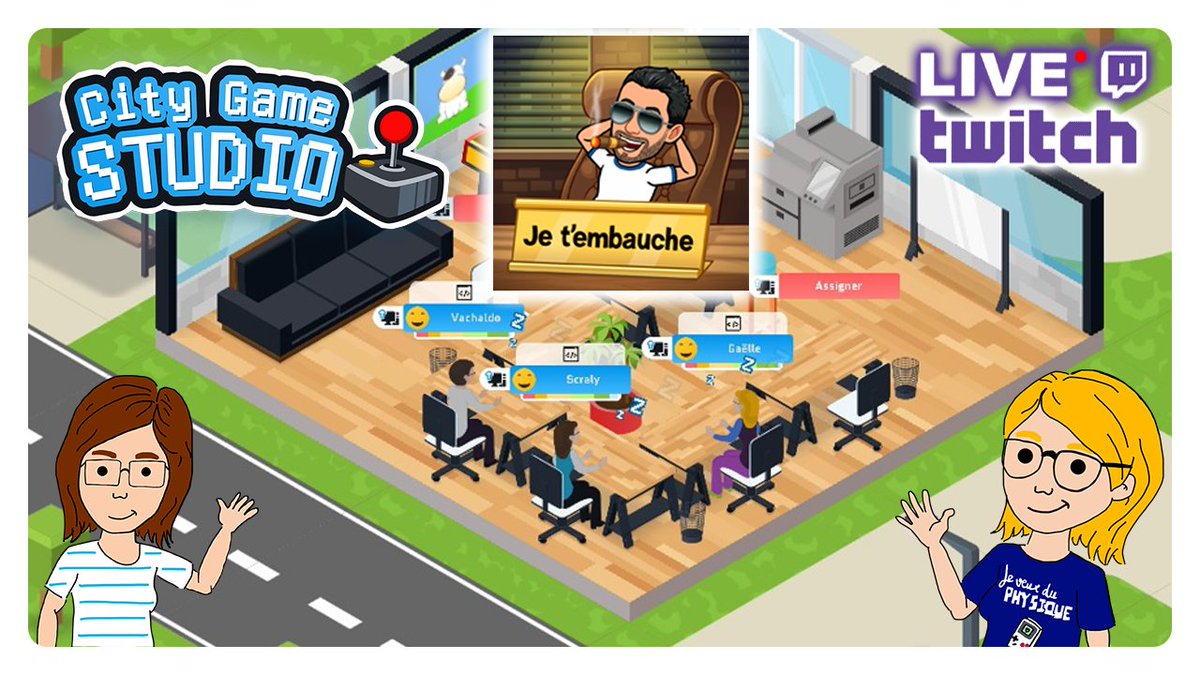 ProductionsMoa's tweet photo. Ce soir sur #CityGameStudio de @Binogure, qui va être recruté par @vachaldo dans sa #DreamTeam composée actuellement de @Gaelleacas et @aurelievache ?
RDV 20h45 dans les #80s pour trouver avec nous les meilleurs titres de jeux video 💪
https://t.co/otcM4aGWw0
#indiegame https://t.co/ELZ6KuUTB1