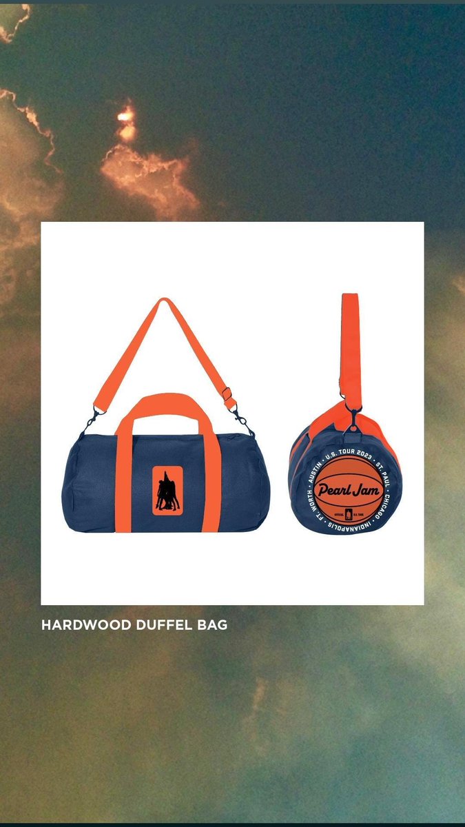 #ISO #PearlJam #Basketball #DuffelBag #Merch