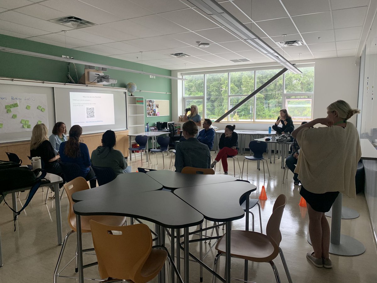 Kozman71's tweet photo. Day 2 of Setting up for Success! Attendees engaged in grade level sessions in Building your Classroom Community and Environment, co-planned and co-delivered by District staff from both @SD35IS and @SD35LSS @LangleySchools https://t.co/TU1eHmGU3N