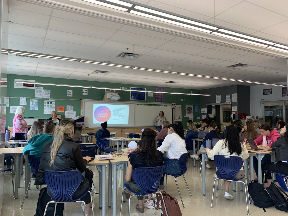 Kozman71's tweet photo. Day 2 of Setting up for Success! Attendees engaged in grade level sessions in Building your Classroom Community and Environment, co-planned and co-delivered by District staff from both @SD35IS and @SD35LSS @LangleySchools https://t.co/TU1eHmGU3N