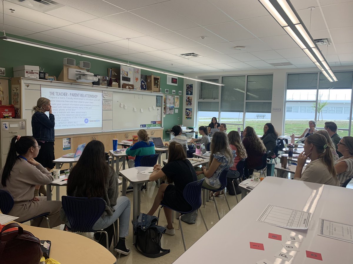 Kozman71's tweet photo. Day 2 of Setting up for Success! Attendees engaged in grade level sessions in Building your Classroom Community and Environment, co-planned and co-delivered by District staff from both @SD35IS and @SD35LSS @LangleySchools https://t.co/TU1eHmGU3N