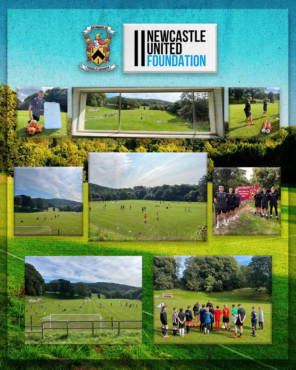 FCRothbury's tweet image. 🔴🔴 🤝 ⚫️⚪️

An excellent day down at Armstrong Park today, where around 50 kids thoroughly enjoyed a @NU_Foundation football fun day. A huge thank you to the brilliant coaches, and to @yeadaz for organising.

We look forward to hosting more in the future, so keep an eye out!