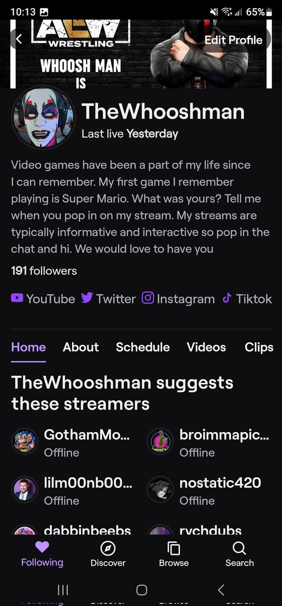 So when I started streaming seriously back in February, I had roughly 30 followers on twitch. As of this morning, I'm 9 away from 200. Thank you guys so much for supporting me through all this. #grateful #feelingthelove