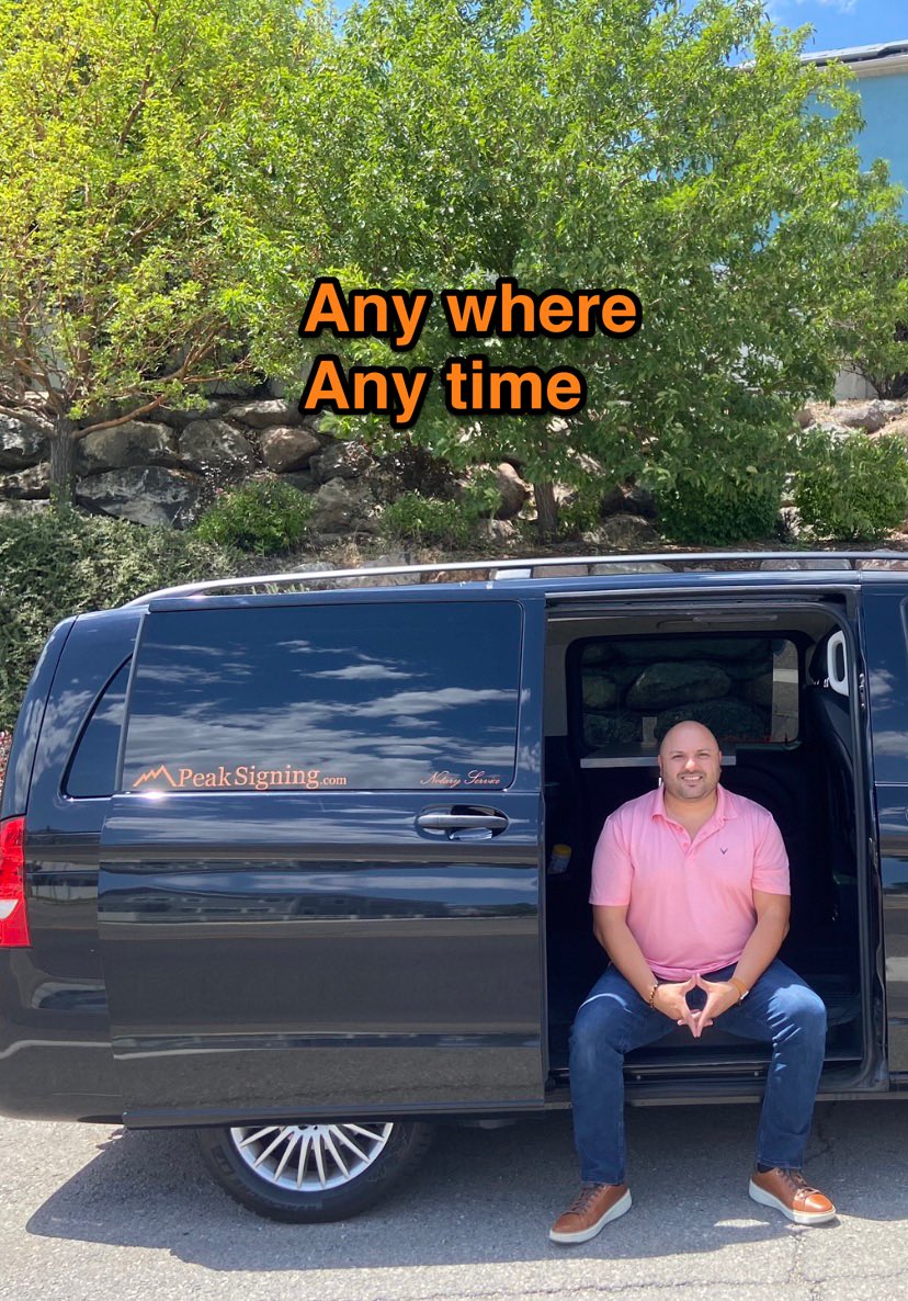 PeakSigning's tweet photo. We are there for you 🚐🖋️

#realestate #mortgage #escrow https://t.co/ni4FYMc9nM