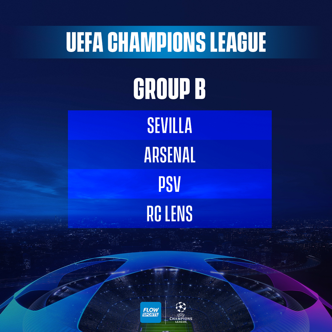 FlowSportsApp's tweet photo. The UEFA Champions League Group Stage is set and the teams are ready to get underway 🌟

Which group are you most excited for?

Groups A - D ⤵️

#FlowSports #UCL https://t.co/lnjBcYMwEj