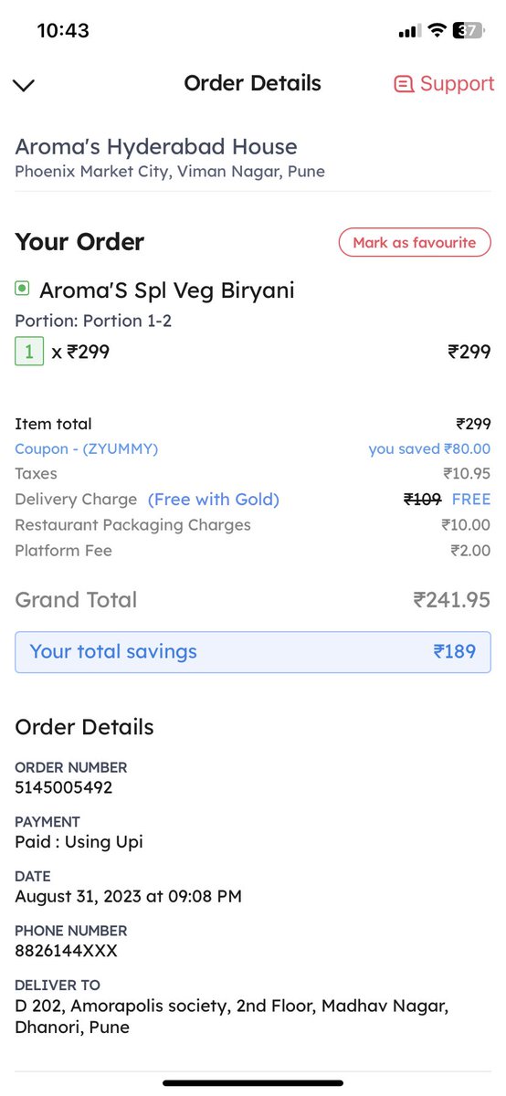 akhilesh_dxt's tweet photo. @zomato we ordered at 9 pm and yet waiting for the order. Zomato team is not resolving the case and closing it with out speaking with us. Delivery person is drunk and didn’t pick the order from restaurant since 1 https://t.co/qYWAiiCjFx this the kind of service https://t.co/t3bphpGjDo