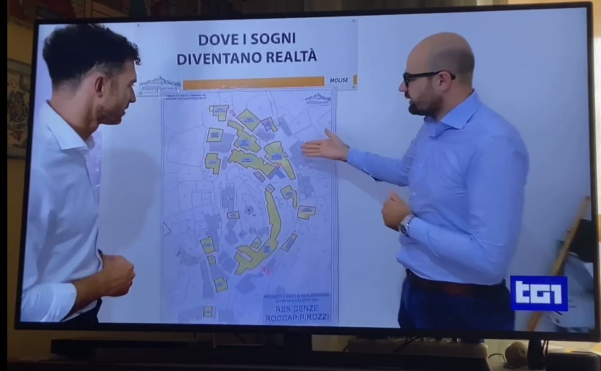 I am excited to share an unforgettable moment with all of you! Yesterday I appeared on TG1, one of the most important news programs in Italy, to present our beloved Roccapipirozzi project. 

Every village like Roccapipirozzi is an open book about a past that is in danger of