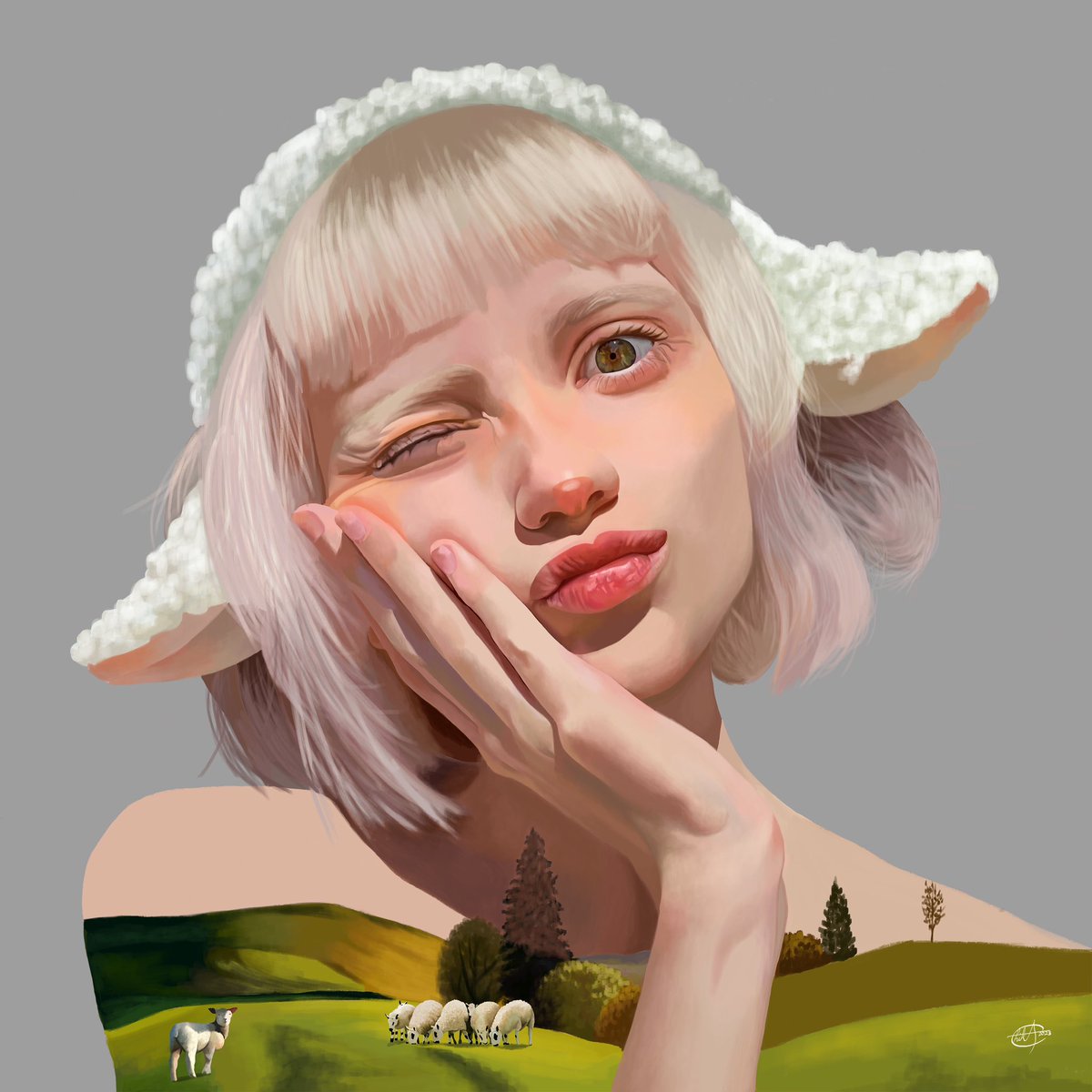Bluechiks1's tweet photo. @SVosughian “Shepherd Girl”
Digital painting 

https://t.co/c9b2jsdX1k https://t.co/ahVb69UyvU