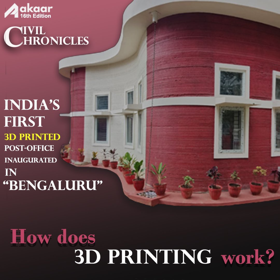 aakaariitb's tweet photo. Introducing "Civil Chronicles" by Aakaar – a captivating weekly journey delving into ingenious infrastructure and visionary designs. 

Join us as we unveil the remarkable tale of India's inaugural 3D-printed post office in our first post. 

#civilchronicles #aakaar #iitbombay https://t.co/gOzcwElWE6