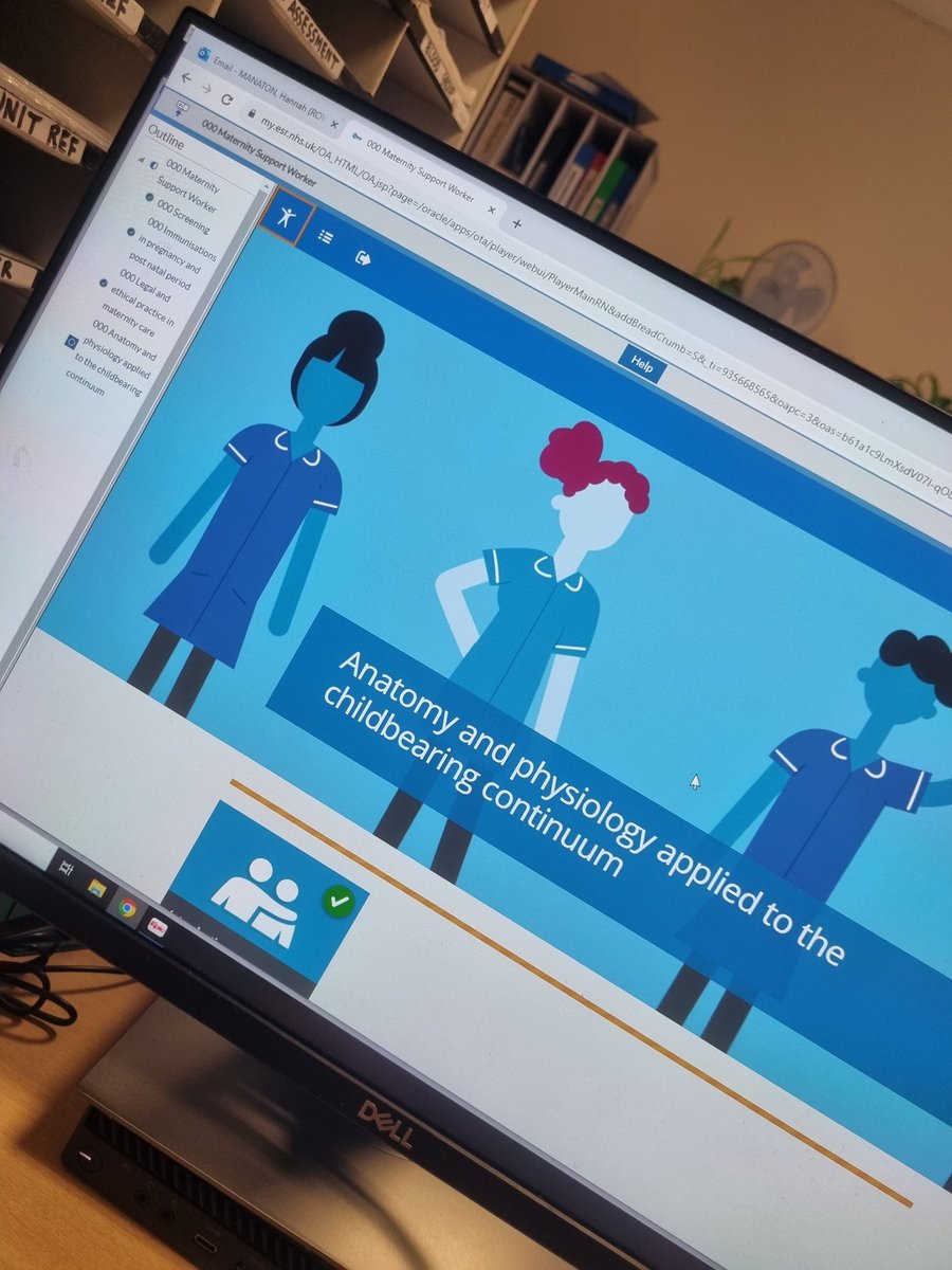 MSWHannah's tweet photo. So after seeing @lucyjohnson_NHS at the #mswconference yesterday I started the @NHSE_WTE Maternity Support Worker e-learning on ESR today. I didn't even know this was a thing and I have been doing this job for 13 years 🤣 https://t.co/knUvipKVmi