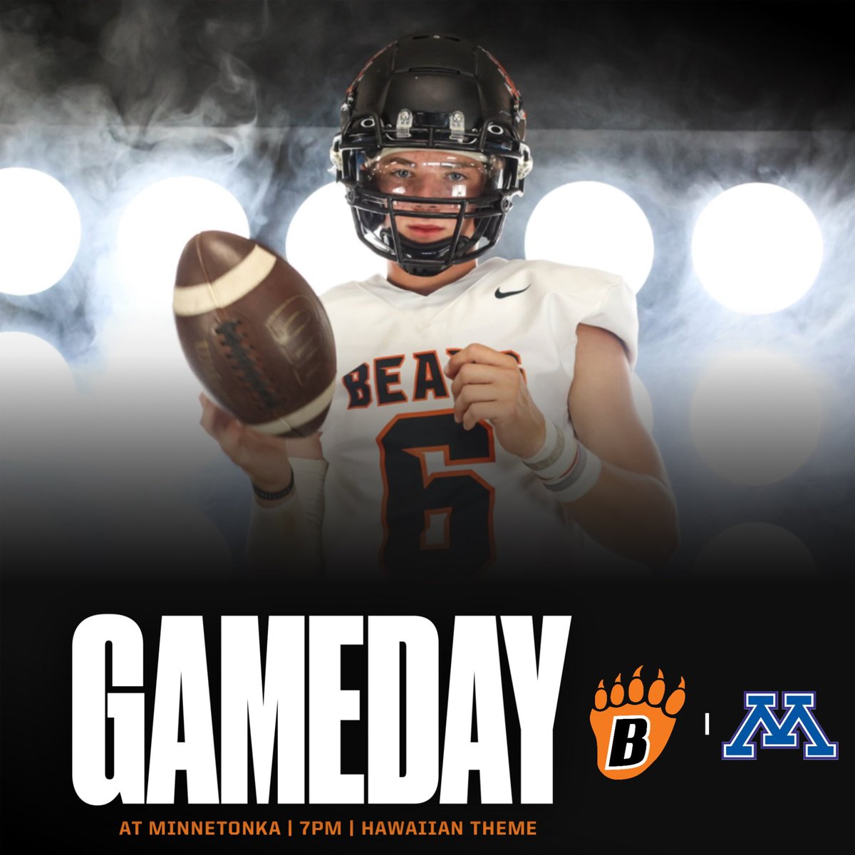 GoWBLBears's tweet photo. It’s Gameday!

@bear_football will open up their season against @TonkaFB tonight at 7PM @ Minnetonka High School.

🎟️: https://t.co/10gxnxIKXf https://t.co/8IXdLvkRoP