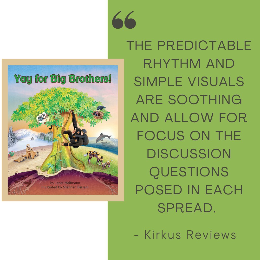 It's Throwback Thursday! Here is another review from Kirkus Reviews for 'Yay for Big Brothers!'.

#throwbackthursday #science #childrensbooks #review

@JanetHalfmann @ShennenBersani