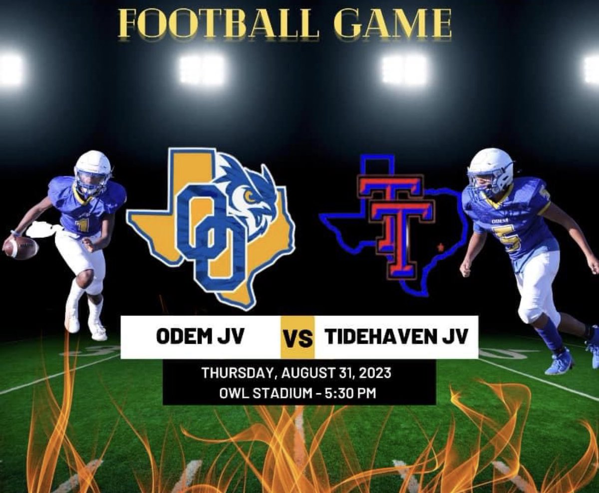 OHS JV Football game at Owl Stadium - Kickoff at 5:30pm