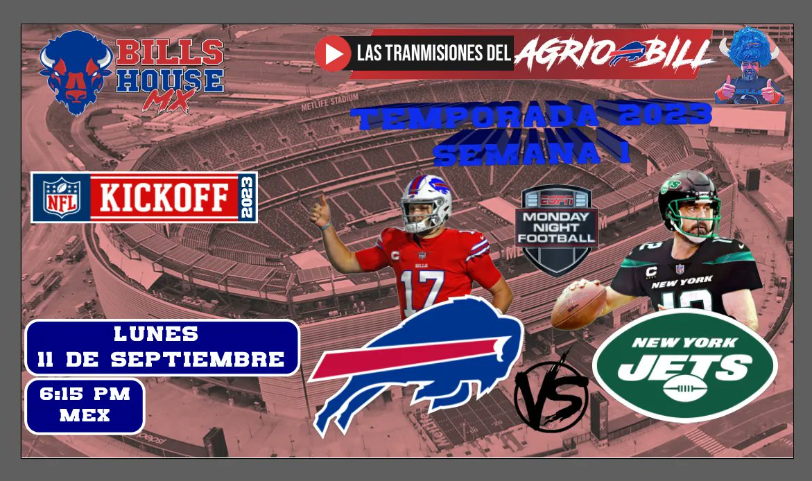 jessnormglz's tweet photo. BHMX y El Agrio Bill los invitamos a seguir las transmisiones de los juegos de los Buffalo Bills esta temporada 2023. https://t.co/VxGrCsf5Yd