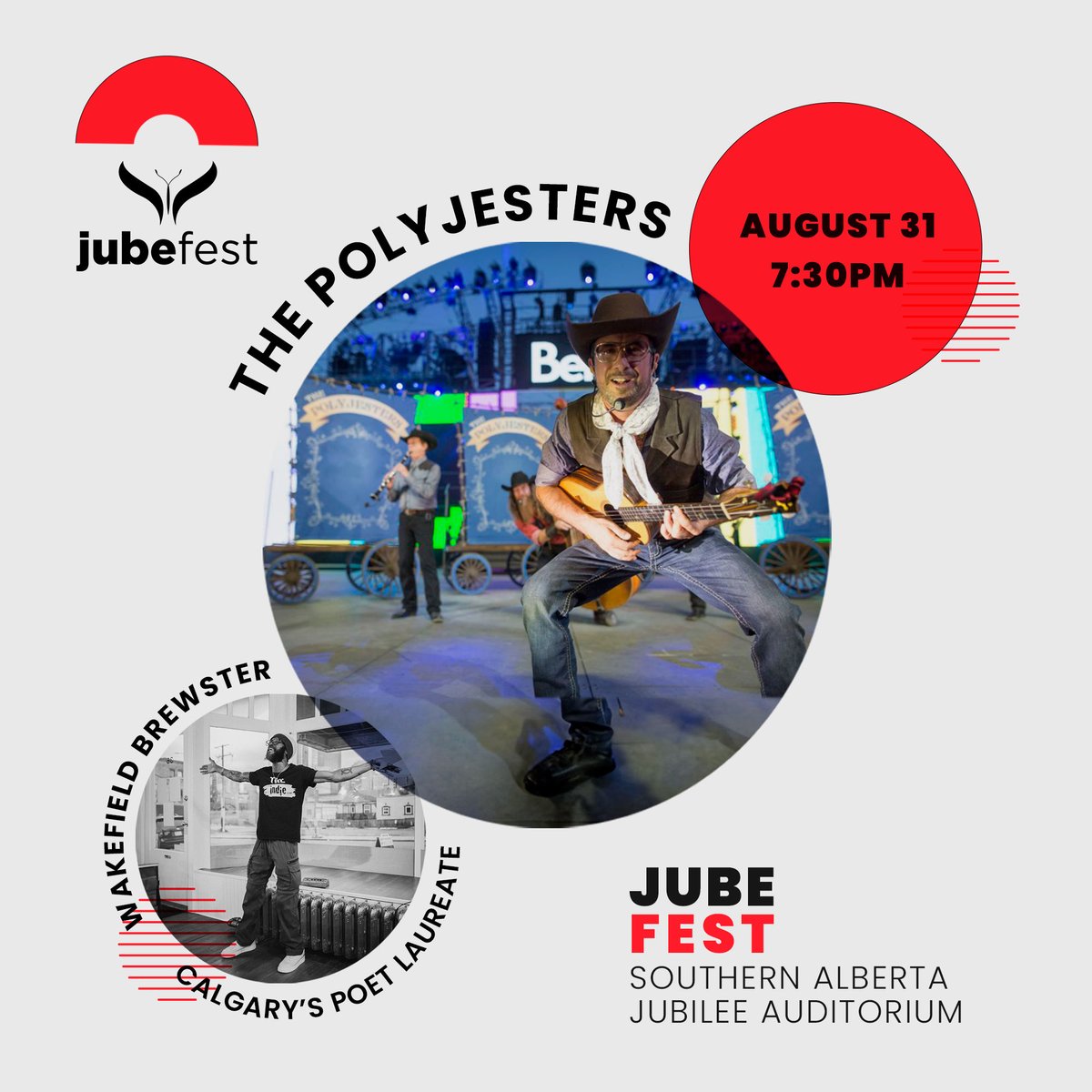 📢Important Update: Today's Polyjesters Jubefest concert moved indoors Exciting news: the Polyjesters concert is happening today! 🎶 However, the weather forces us to switch things up for your safety and comfort. We're moving the Polyjesters concert indoors. See you there!