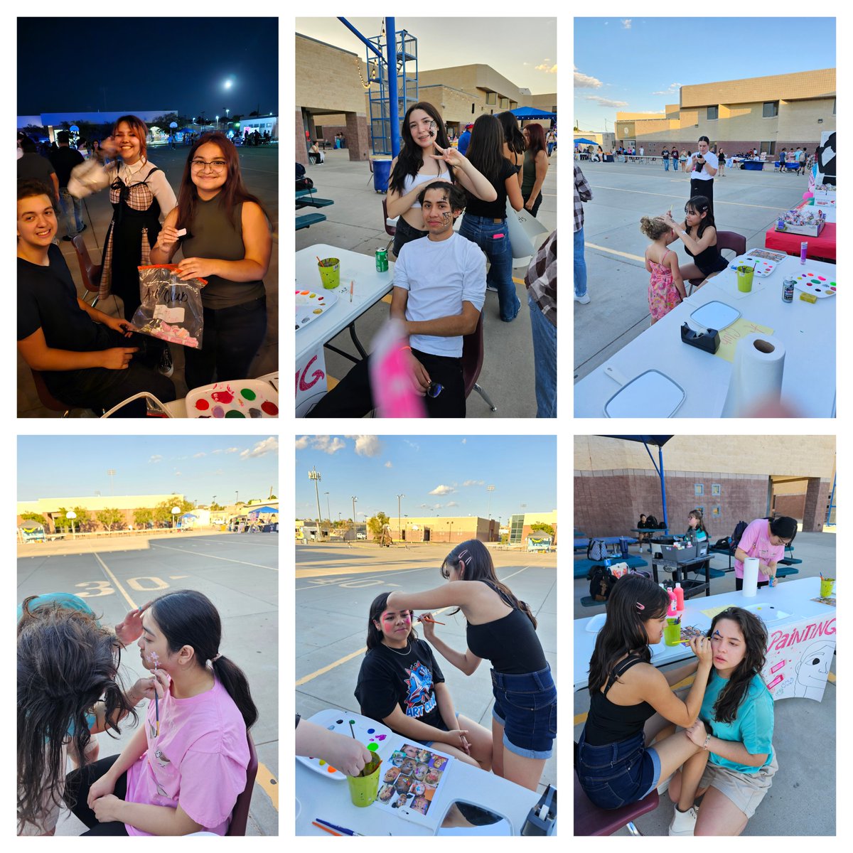 Americas homecoming carnival- Art club facepainting booth. #BetterTogether #SISDFineArts #TeamSISD