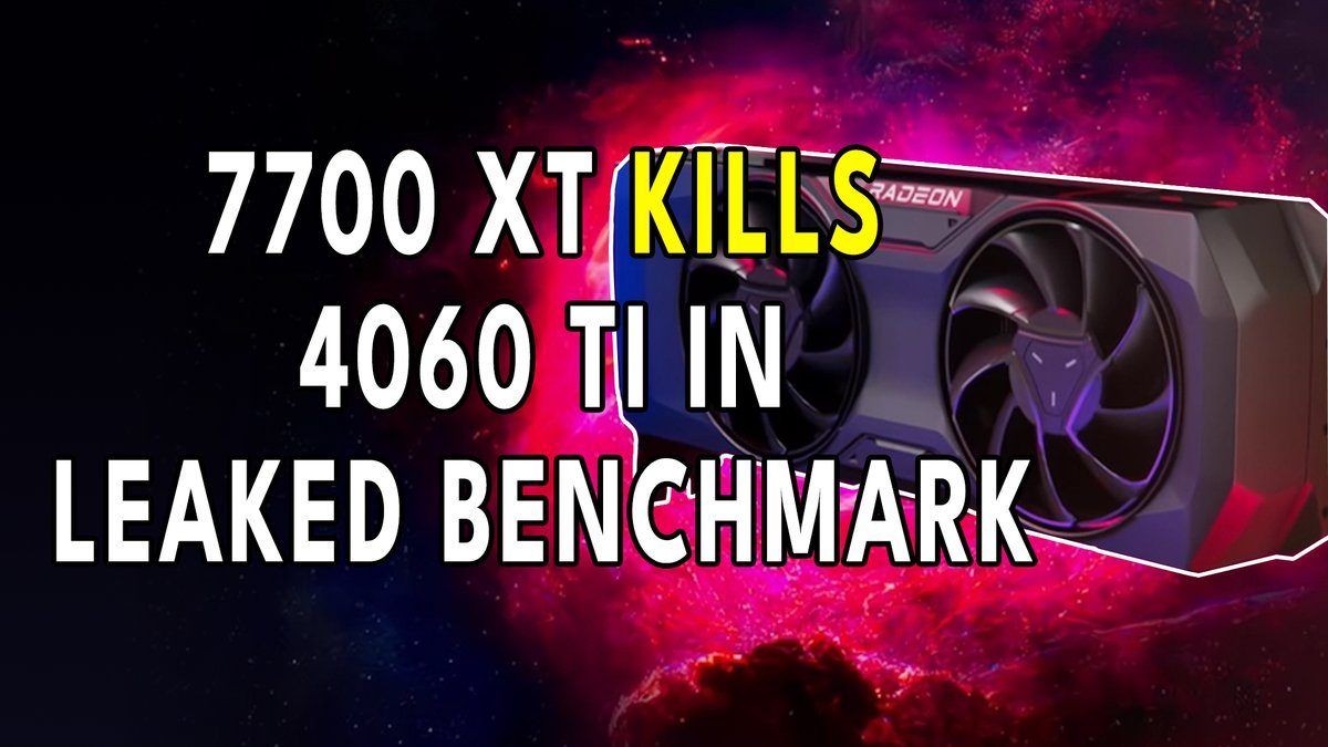 RedGamingTech's tweet image. #AMD RX 7700 XT KILLS 4060 Ti In Benchmark Leak | #DLSS NOT Blocked By AMD #DLSS3 #FSR #RDNA3 #RTX40 #PCGaming 

youtu.be/56zGqV7yywo