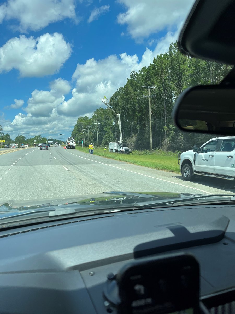 GeorgiaEMAHS's tweet photo. The GEMA/HS team, accompanied by local officials, are on the ground in Valdosta, surveying the destruction. Field Coordinators, Jason Ritter and Frank Maneer, were briefed by Lowndes County EMA Director, Ashley Tye. https://t.co/ldhdiArDkG