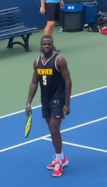 Frances Tiafoe sports New York Knicks star Immanuel Quickley's jersey at US  Open practice