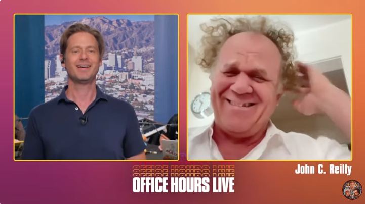 WOW!! Look who's on zoom!! BREAKING NEWS about to happen from John C. Reilly. youtube.com/officehourslive