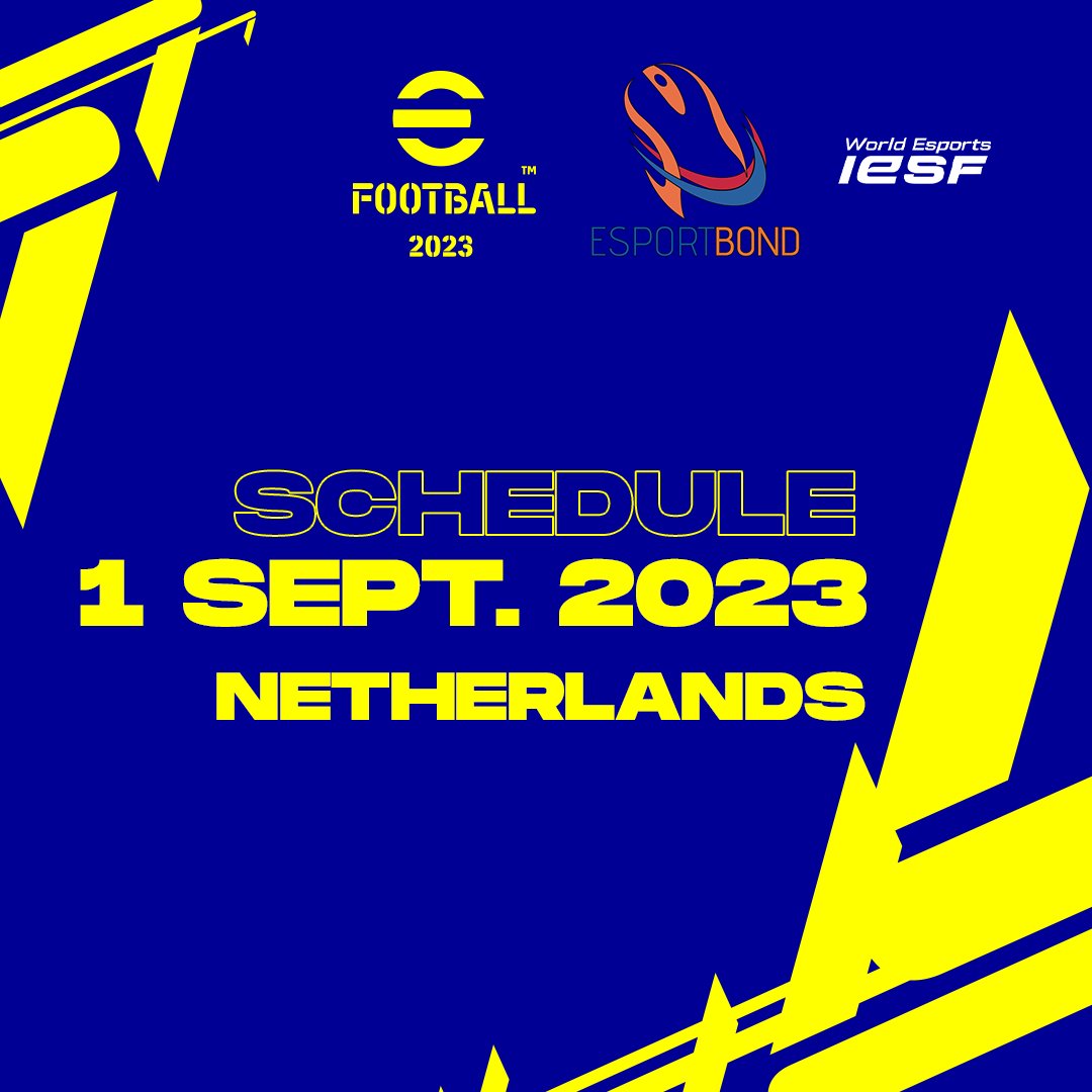 Morgen gaat <a href="/Indominator94/">Yos Sonneveld</a> vechten voor een plek in de finale. Wij wensen hem succes in deze playoffs. Start vanaf  15.15  twitch.tv/iesf_efootball  Kijk mee en geef hem vol support.
<a href="/PESLeagueNL/">Dutch eFootball League</a>  <a href="/play_eFootball/">eFootball</a>  <a href="/iesf_official/">IESF</a>  #teamnl