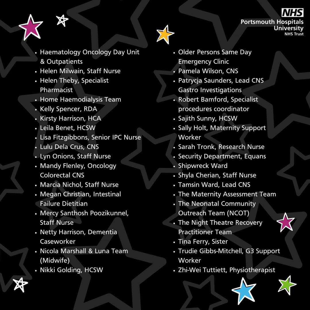 Markgreen433's tweet photo. Saw the #WorkingTogetherForPatients nominations & pleased the Night Theatre Recovery Practitioners were nominated. Unseen, and mostly not remembered (thanks to the anaesthetic), but caring for patients in challenging times until safe to return to the ward 👏 👏
Good luck!! https://t.co/8ifwvUz9CL