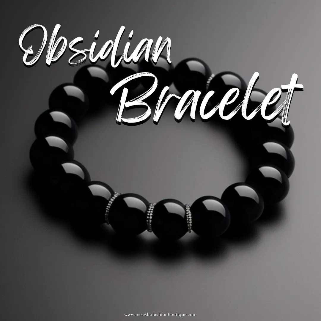 Experience the grounding energies of obsidian with our exquisite obsidian bracelets. This volcanic gemstone is known for its ability to shield against negativity and enhance clarity.

#ObsidianBracelet #ProtectiveEnergy #GroundingStones #obsidian #bracelet #fashion #accessory