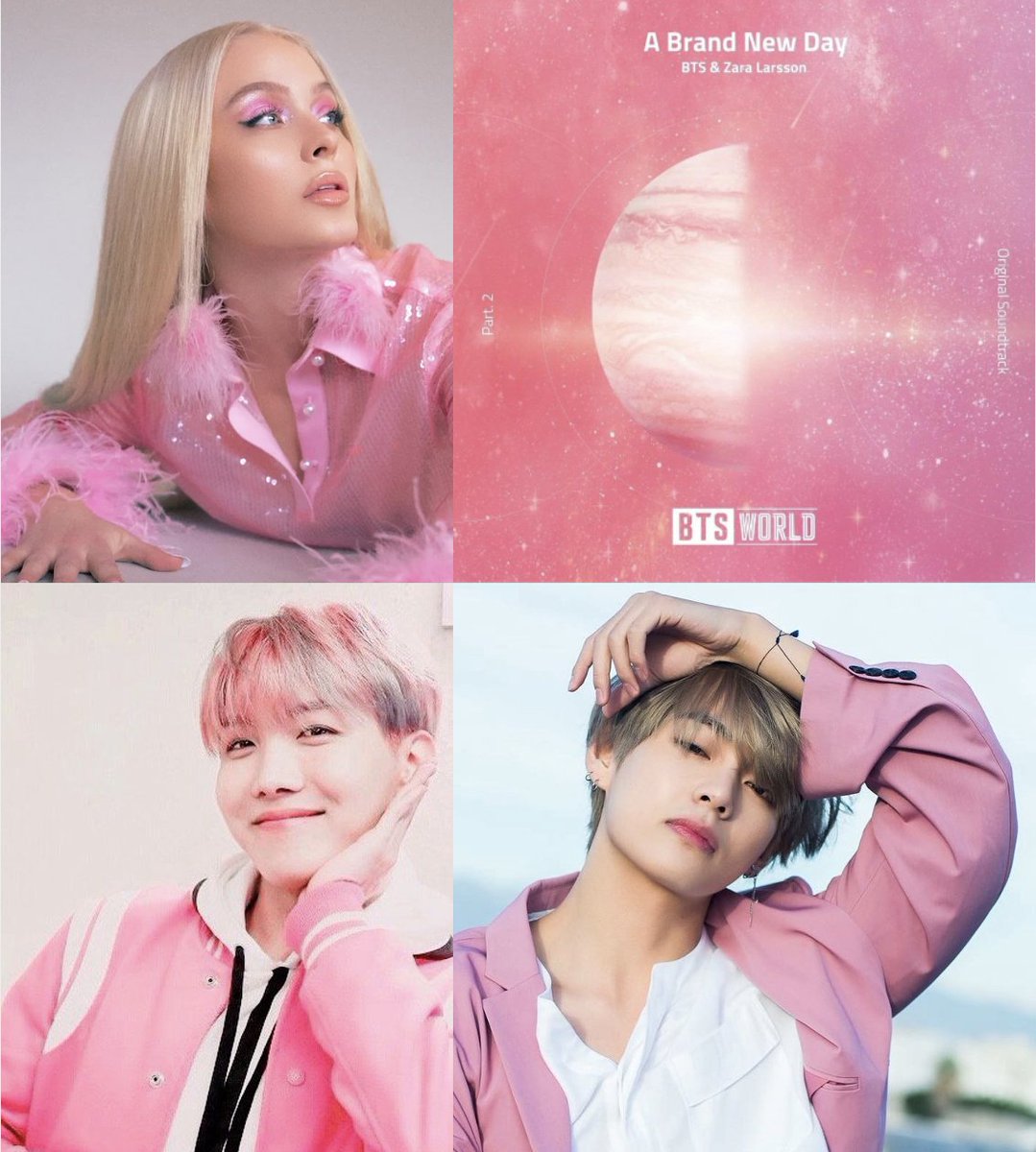 WORLDMUSICAWARD's tweet photo. The hugely popular OST, #ABrandNewDay, from #BTSWORLD by #BTS's #jhope, #V &amp; #ZaraLarsson has surpassed 100 Million streams on Spotify!  It's #BTS' 116th song to reach this Milestone! 👏📽️🎶💥💯Ⓜ️ 🎧🔥👑👑👑💗💜
@zaralarsson https://t.co/HyusRQdlhM