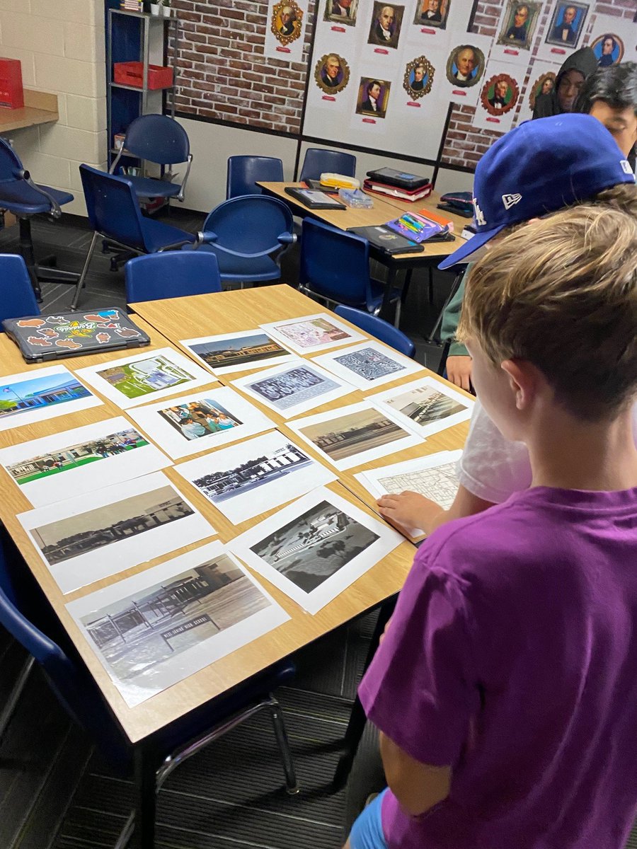 BigHistoryGeek's tweet photo. Today Ss worked together to determine the chronological order of different images & maps of our school community. So many great thinking skills and strategies were used. I am excited to learn with this amazing group of 8th graders!
#TogetherAsWarriors #RCSWMS https://t.co/YVOJaXS5qU