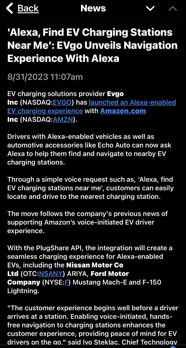 albo_beats's tweet image. $EVGO PARTNERS WITH @amazon Alexa to locate EV Chargers 🔌 ⚡️ #tesla #evgo