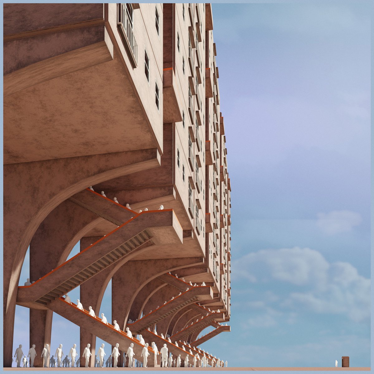 Gm/Ga/Ge 🙏 Today's artist insights 👇

<a href="/No0where/">No0where</a> - Curation 1 - 11

Title : felling of nothingness Description: 
The moment we feel everything and nothing in the same time

<a href="/ali_kazmaz/">Ali Kazmaz</a> - Curation 2 - 11

A sea of people all heading into a structure, all of them looking sure of