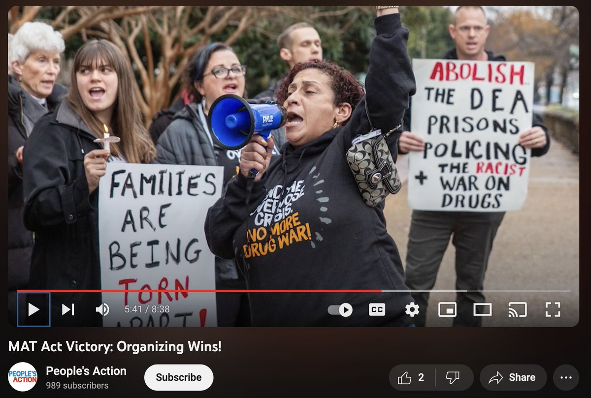 PplsAction's tweet photo. Watch our new video that chronicles this incredible #MATAct victory, brought to you by the strongest force for change: people power.
#IOAD2023
#EndOverdose
#NoMoreDrugWar
https://t.co/AJeAn8JNsU https://t.co/QEze80CdAc