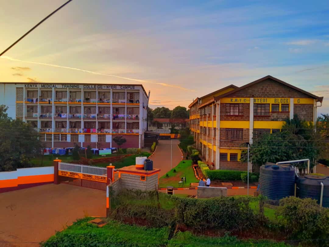 It's a beautiful sunny day here at KMTC nyeri. Its good to be back once again for another year of obtaining knowledge and experience in matters health 
# forever KMTC 
#GoingtoKMTC