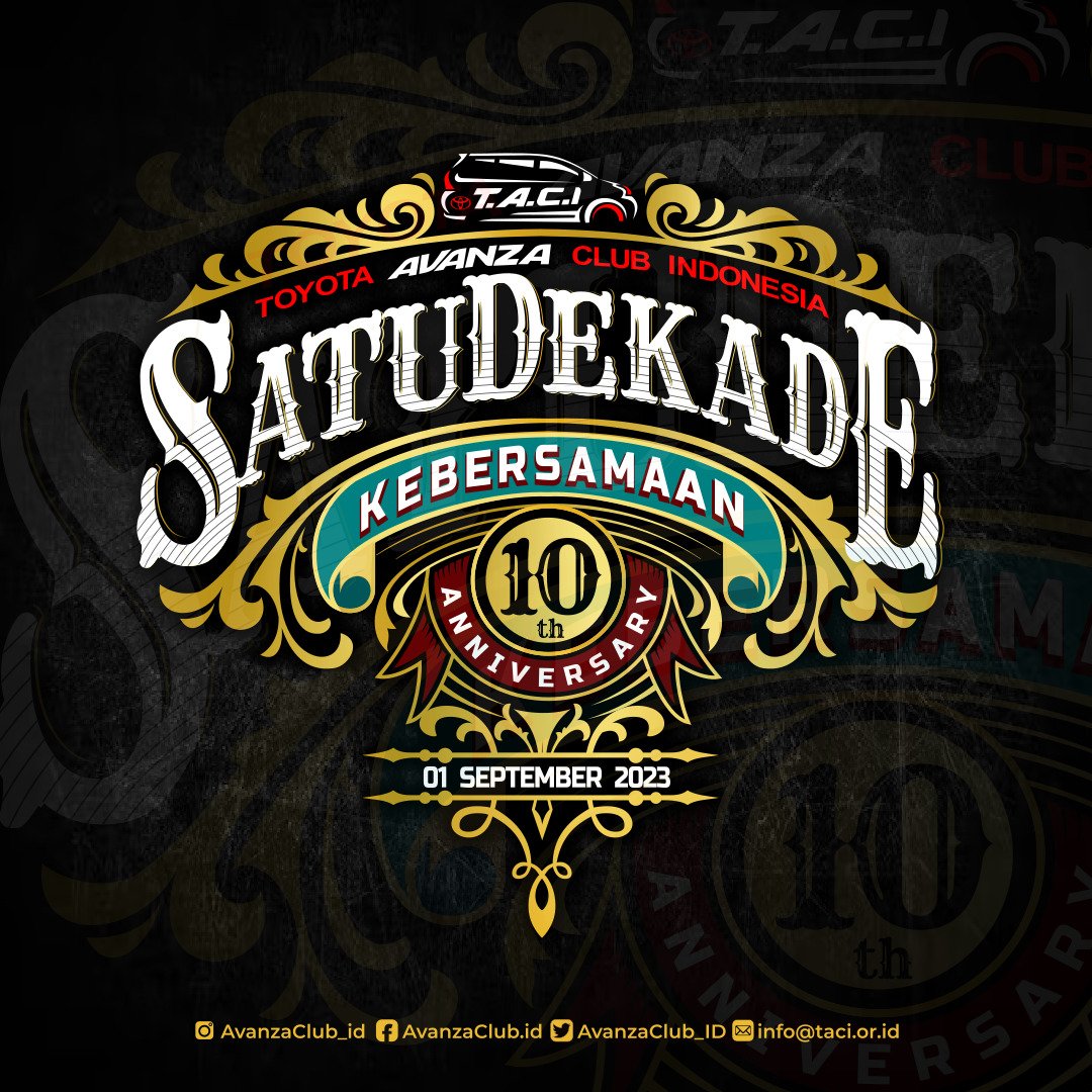 AvanzaClub_ID's tweet image. Kebersamaan di TACI sudah 1 Dekade. 
#sepuluhtahuntaci #SatuDekadeKebersamaanTACI #ToyotaAvanzaClubIndonesia #DrivingWithManners #toyota #avanza #LetsGoBeyond #AlwaysDriveSafely