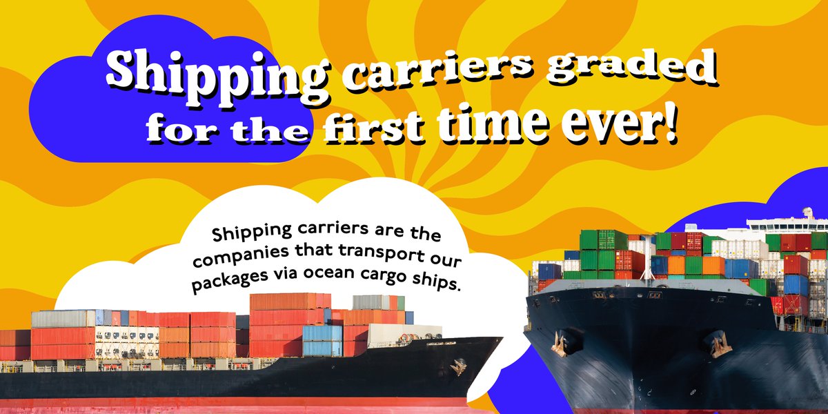 shipitzerocrew's tweet photo. Shipping carriers notoriously under-report (or don't report!) their toxic ship pollution that harms port neighbors and accelerates climate change ⚠️

That’s why we graded ocean #shipping carriers for the FIRST time. Take a look:  https://t.co/Qr6b4MbDsa

Here’s what we found 👇 https://t.co/KButzQZoU3