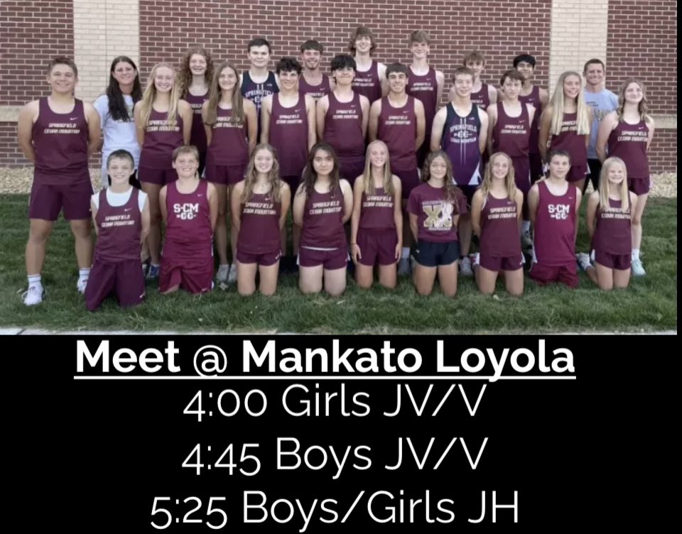 SCMTigerXC's tweet photo. The Tiger XC team hits the road today for a meet at Mankato Loyola. 🐅🏃‍♀️🏃💯 https://t.co/LSCnLzK0Dc