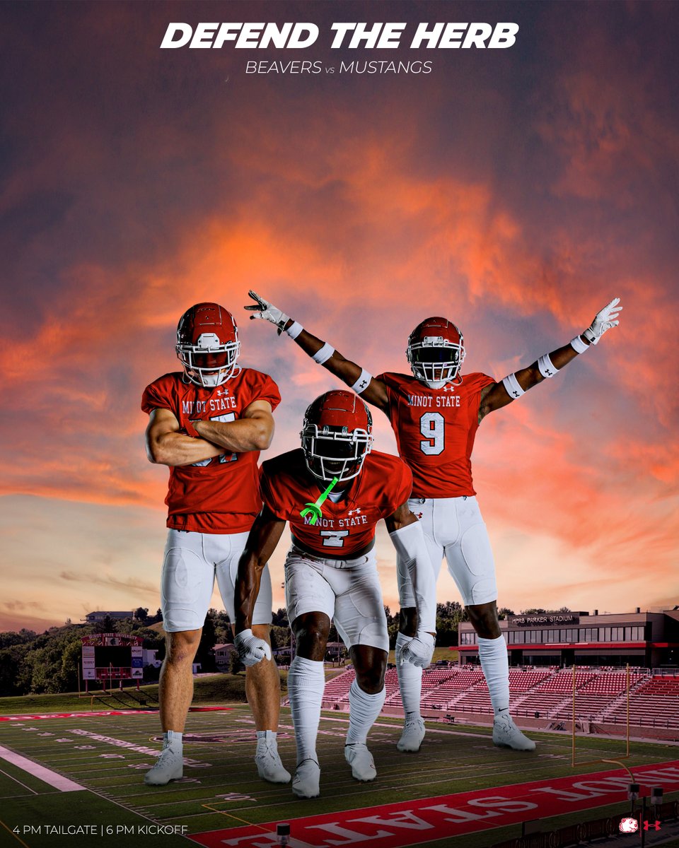 A NEW ERA IN MINOT STATE FOOTBALL BEGINS TODAY! #BuildtheDam
Can’t be at the stadium, join us online, kick-off at 6 pm:
Watch: nsicnetwork.com/msubeavers/?B=…
Stats: msubeavers.com/sidearmstats/f…