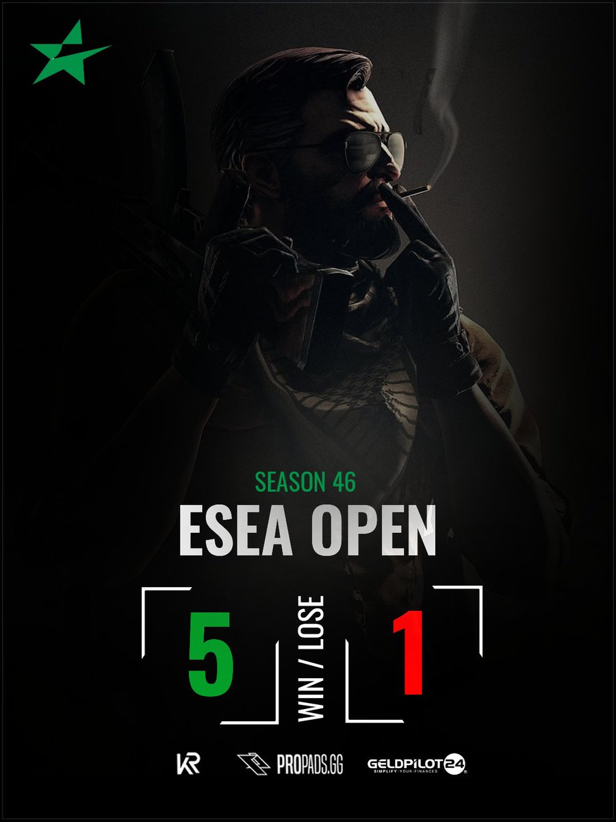 Wir berichten zwar wenig drüber, aber unser Main Team spielt auch in der <a href="/ESEA/">ESEA League</a> Open und dort stehen wir aktuell überragend da!

<a href="/Sxftware/">Sxftware</a>
<a href="/myTrusTyo/">myTrusT</a>
<a href="/Fawen14/">Fawen</a>
<a href="/shendrazel/">Shendrazel</a>
<a href="/FlameK1ng_CS/">FlameK1ng</a>
<a href="/SicklessCSGO/">SicklessCS</a>